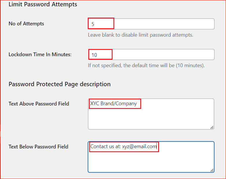 Limit password attempts