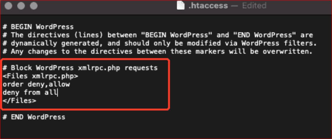 .htaccess file in your WordPress root directory