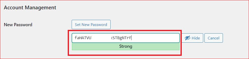 suggest a strong password