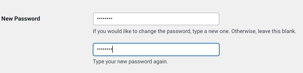 password you want to set up