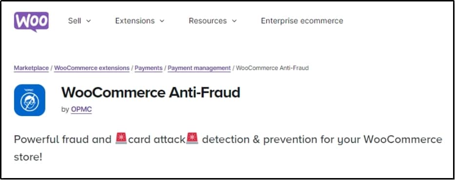 WooCommerce anti-fraud solution for secure transactions